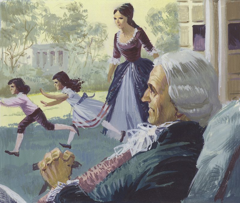 George Washington dans la vieillesse - English School