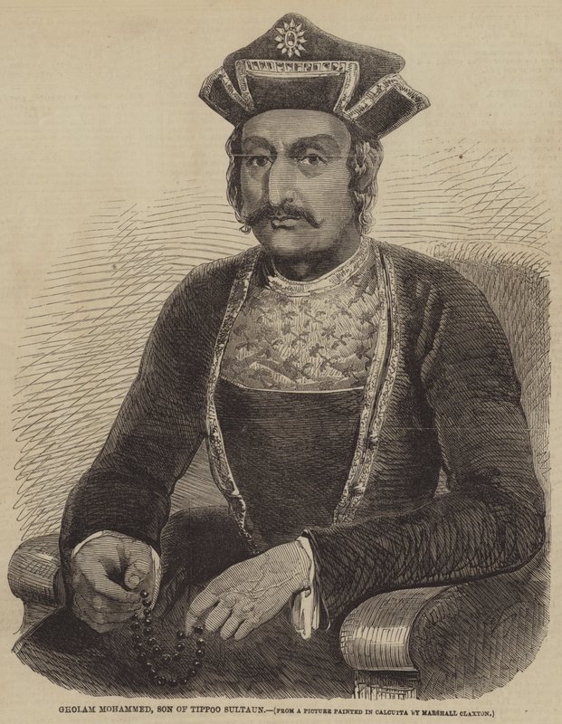 Gholam Mohammed, fils de Tippoo Sultaun (gravure) - English School