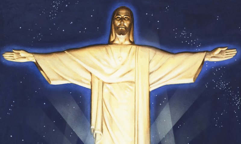 Figure géante du Christ - English School
