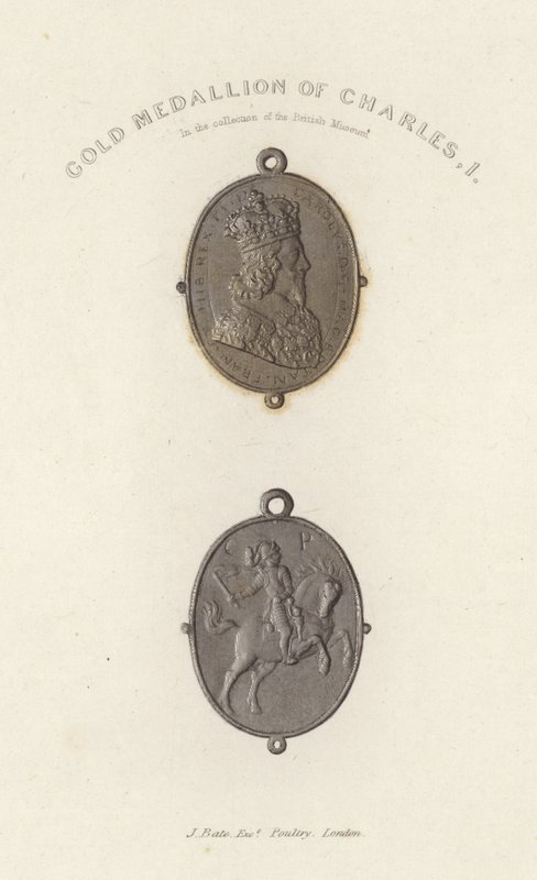 Médaillon en or de Charles Ier - English School