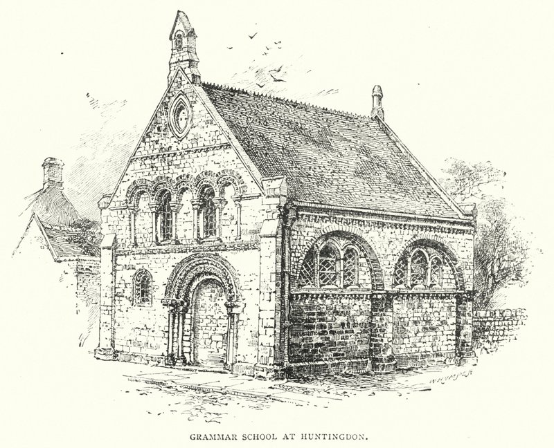 École secondaire à Huntingdon (gravure) - English School