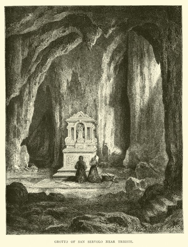 Grotte de San Servolo près de Trieste - English School