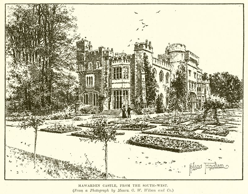 Château de Hawards, vu du sud-ouest - English School