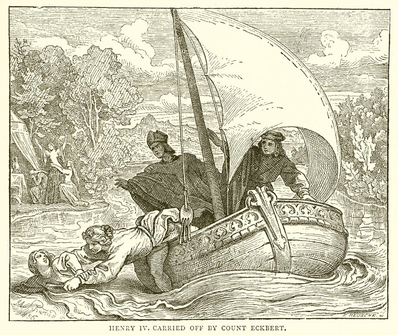 Henri IV enlevé par le comte Eckbert - English School