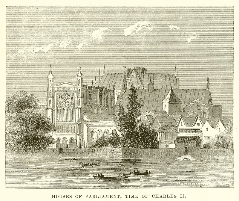 Houses of Parliament, époque de Charles II - English School