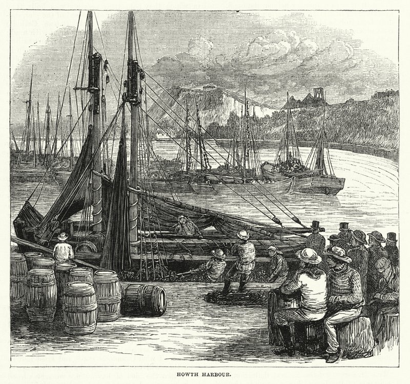 Port de Howth (gravure) - English School