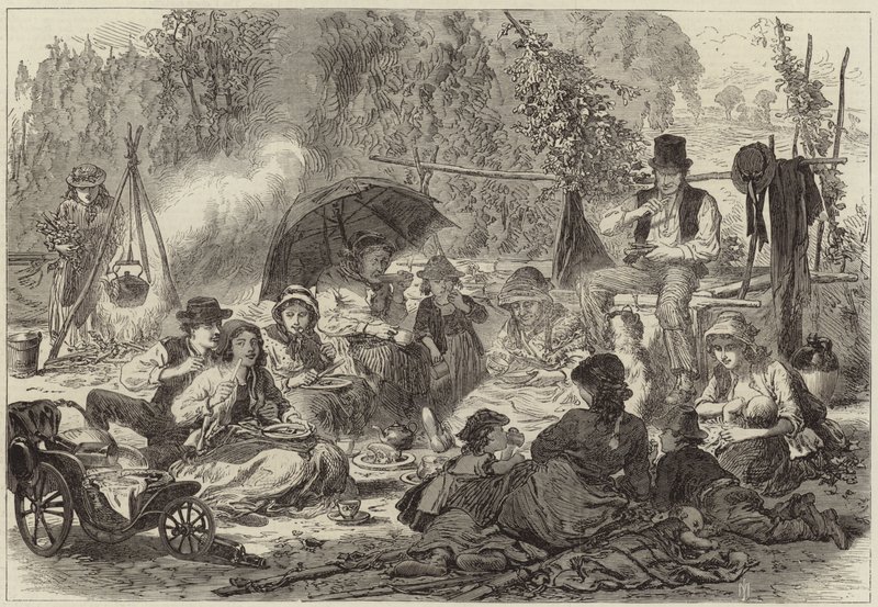 Incidents de la récolte du houblon - English School
