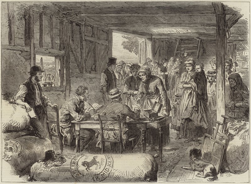Incidents de la récolte du houblon - English School