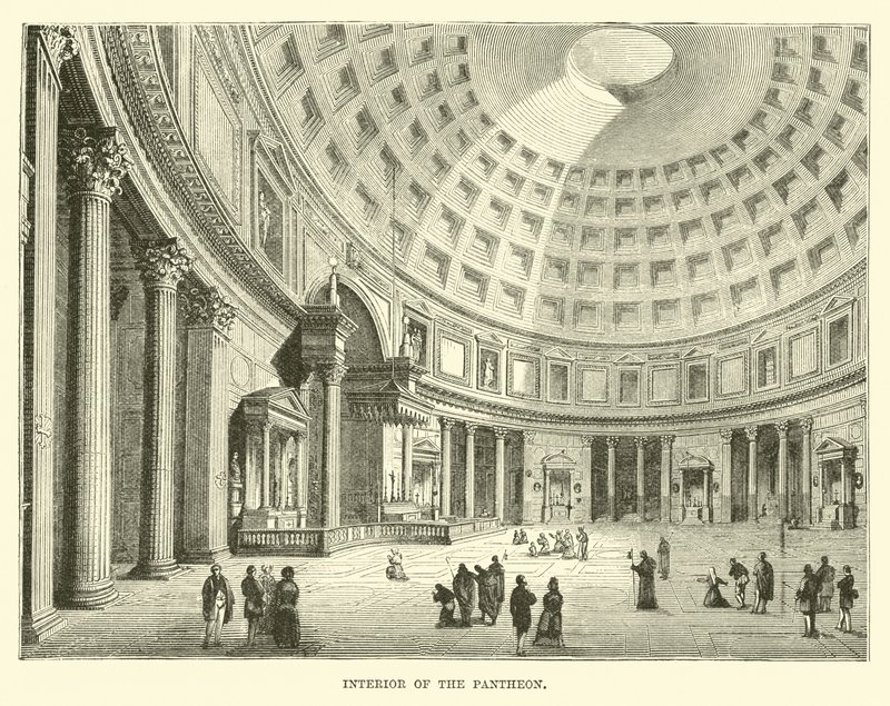 Intérieur du Panthéon - English School