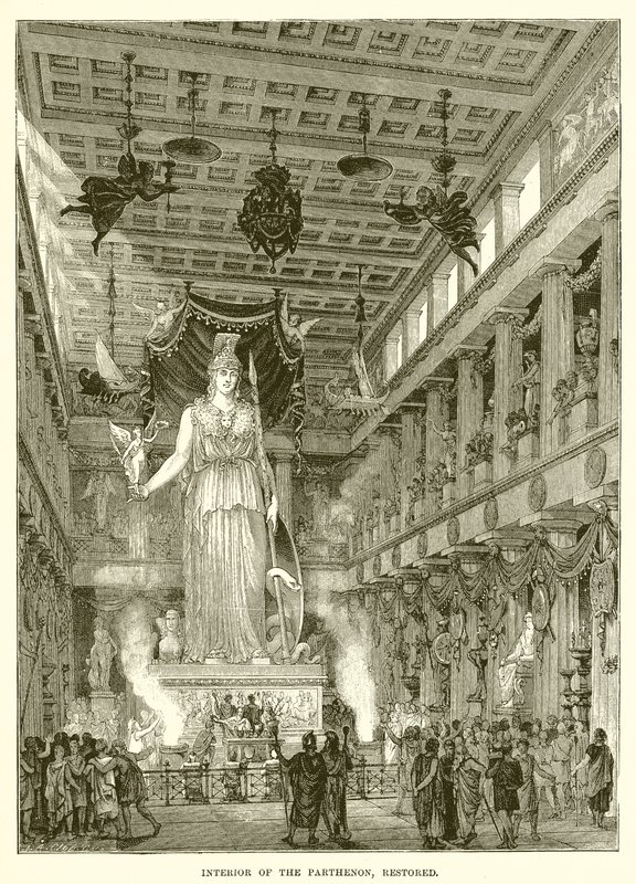 Intérieur du Parthénon, restauré - English School