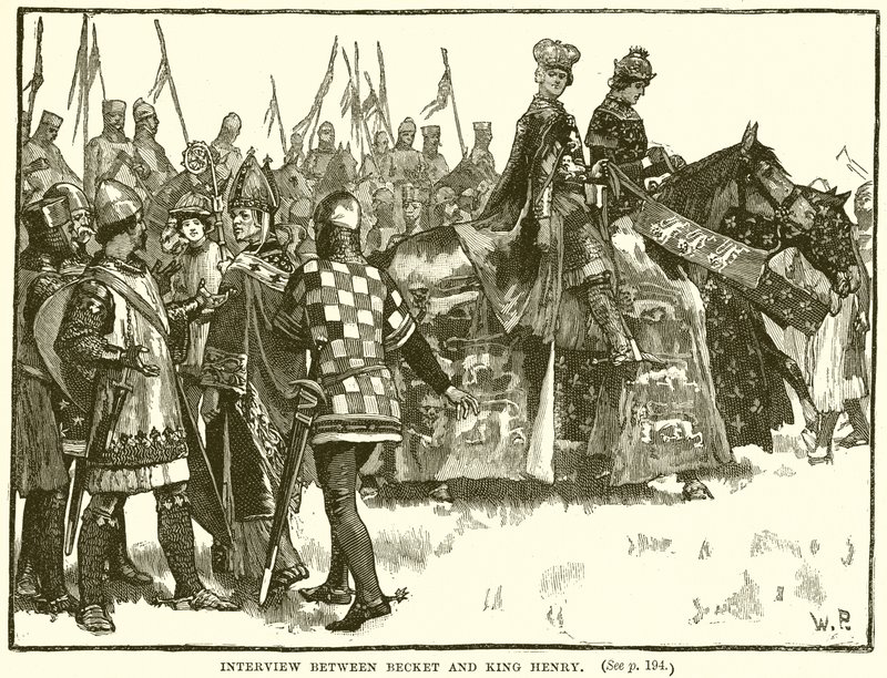 Entrevue entre Becket et le roi Henri - English School