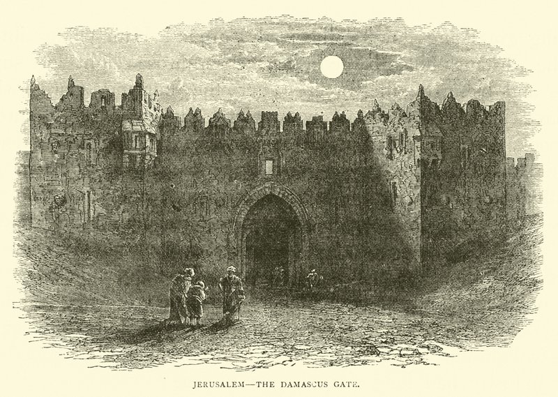 Jérusalem, la Porte de Damas - English School