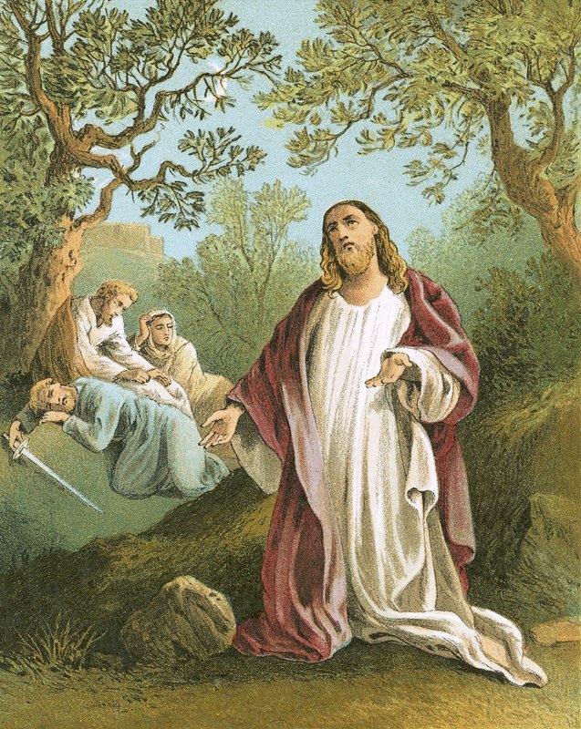 Jésus dans le jardin de Gethsémani - English School