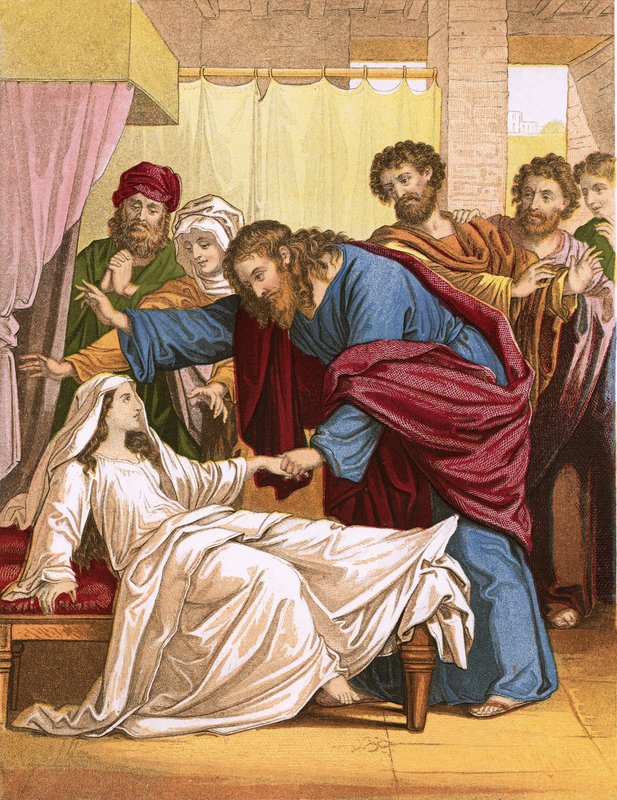 Jésus ressuscitant la fille du chef - English School