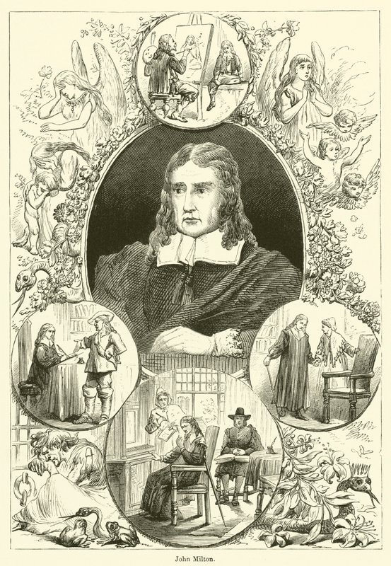 John Milton (gravure) - English School