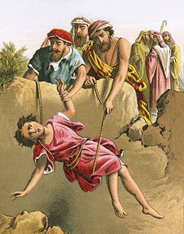 Joseph jeté dans la fosse - English School