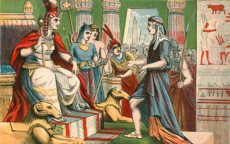 Joseph interprétant les rêves de Pharaon - English School