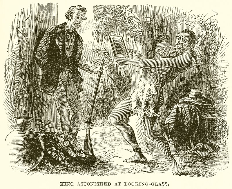 Le roi étonné devant le miroir - English School