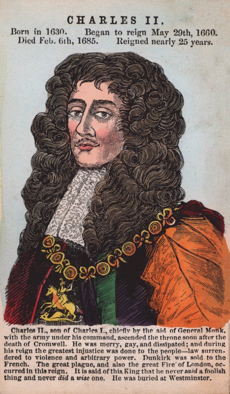 Roi Charles II - English School