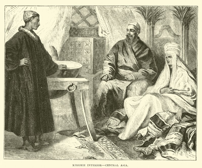 Intérieur kirghize, Asie centrale - English School