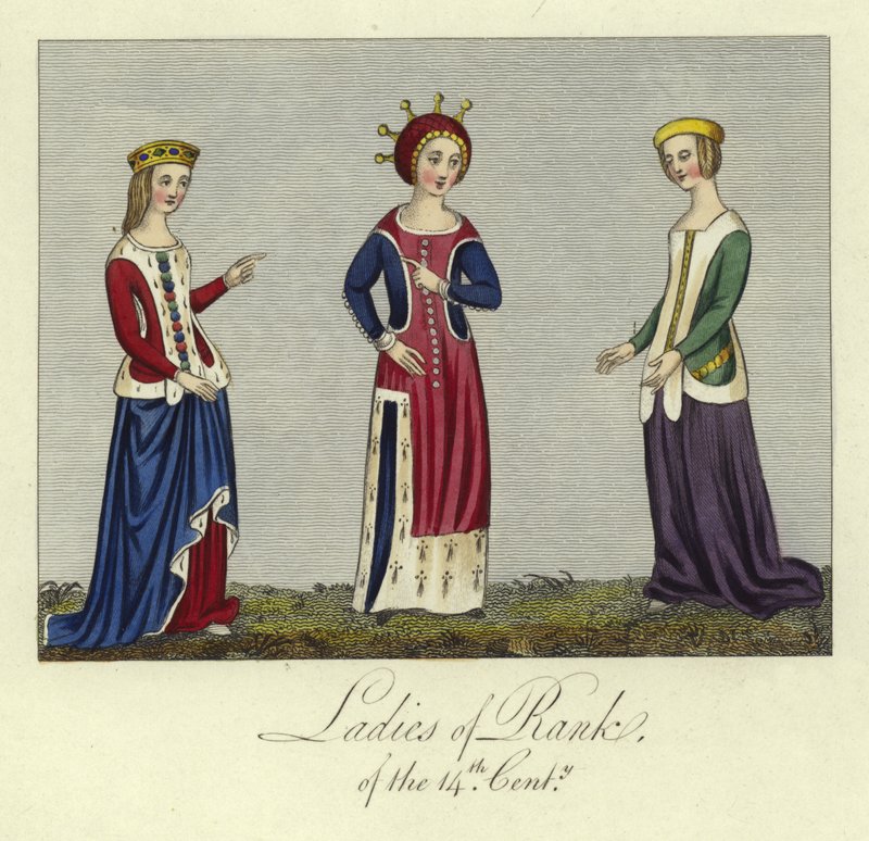 Dames de rang du 14ème siècle - English School