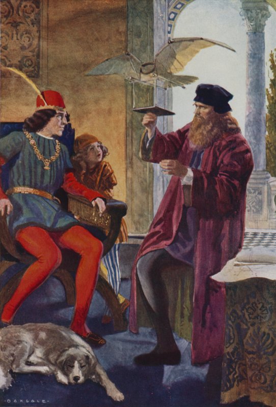 Léonard regarde vers l