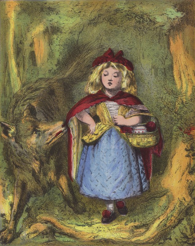 Le Petit Chaperon Rouge (chromolithographie) - English School