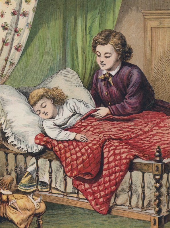 Petite fille allant dormir - English School