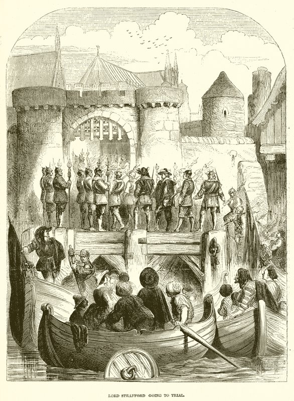 Lord Strafford allant au procès - English School
