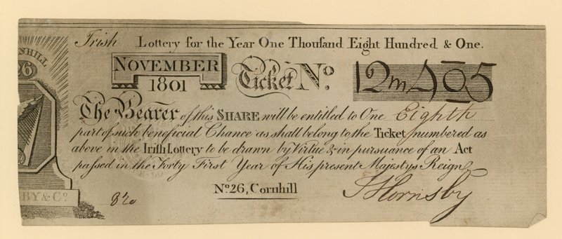 Billet de loterie - English School