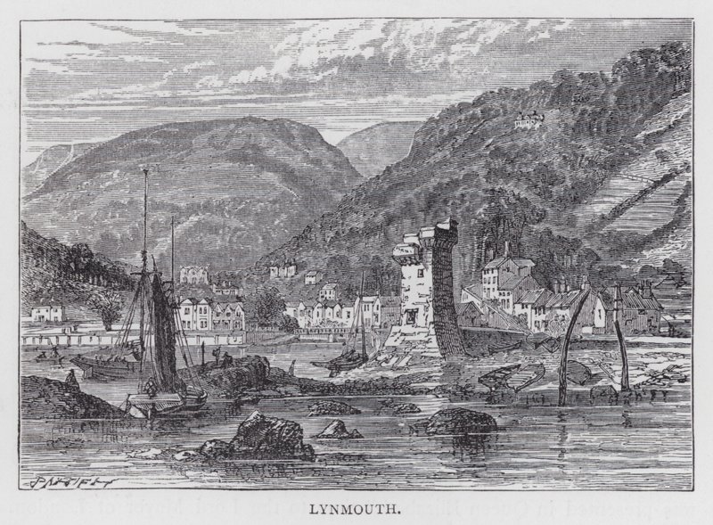 Lynmouth (gravure) - English School
