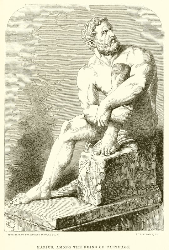 Marius parmi les ruines de Carthage - English School