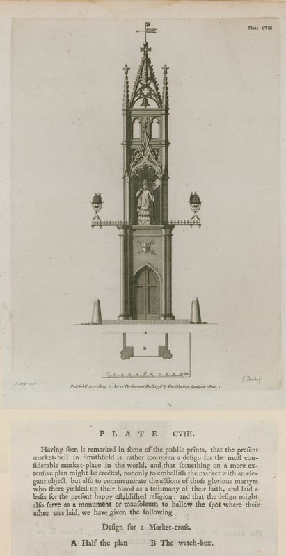 Croix du marché, Smithfield - English School