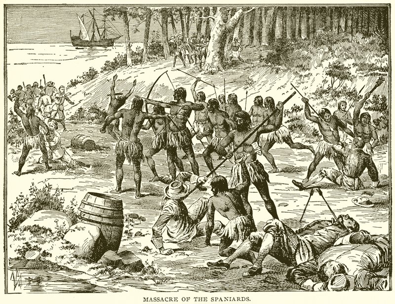 Massacre des Espagnols - English School