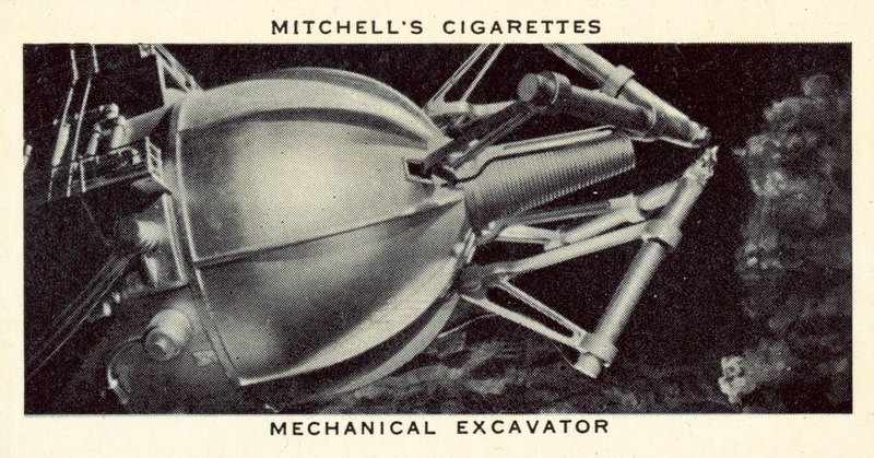 Excavatrice mécanique (lithographie) - English School