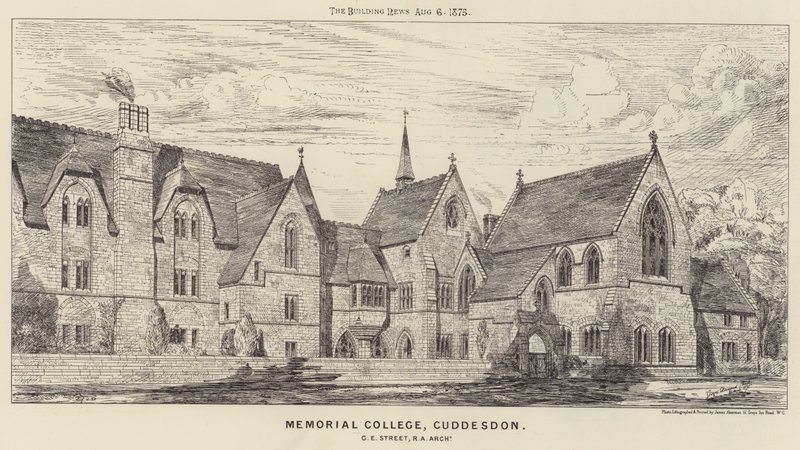 Collège commémoratif, Cuddesdon (gravure) - English School