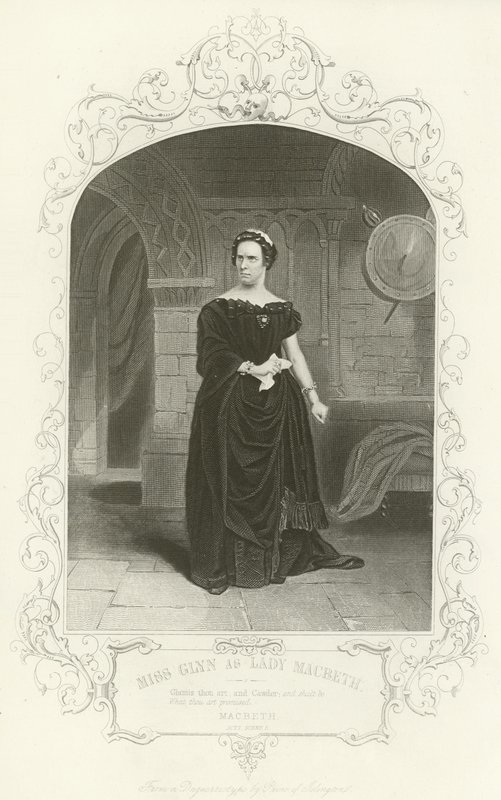 Mlle Glynn comme Lady Macbeth - English School