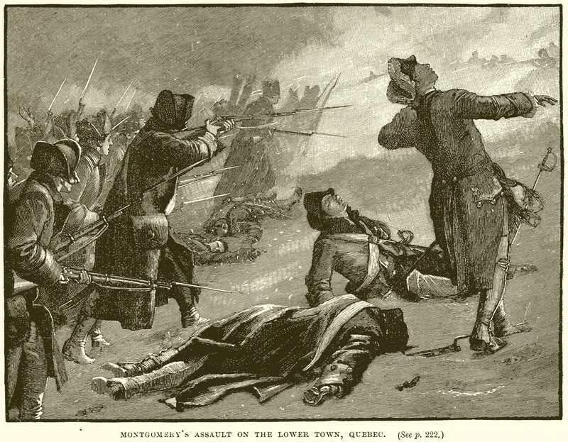 Assaut de Montgomery sur la Basse-Ville, Québec - English School