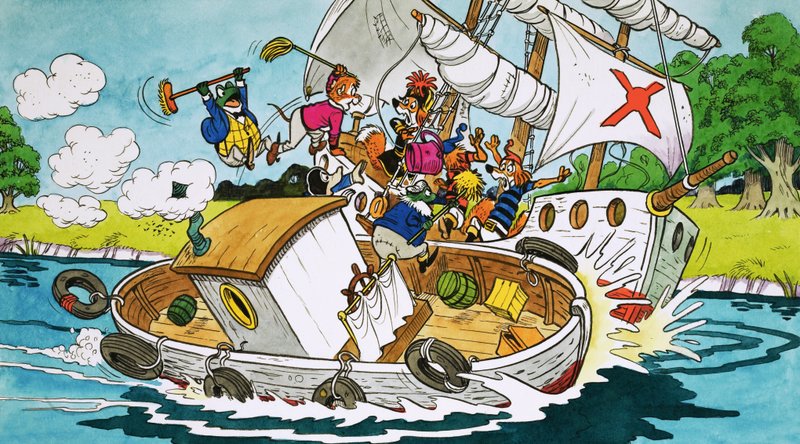 M. Toad en bateau - English School