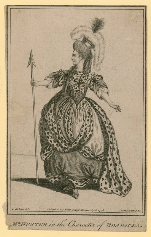 Mme Hunter dans le rôle de Boadicée - English School