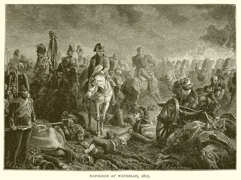Napoléon à Waterloo, 1815 - English School