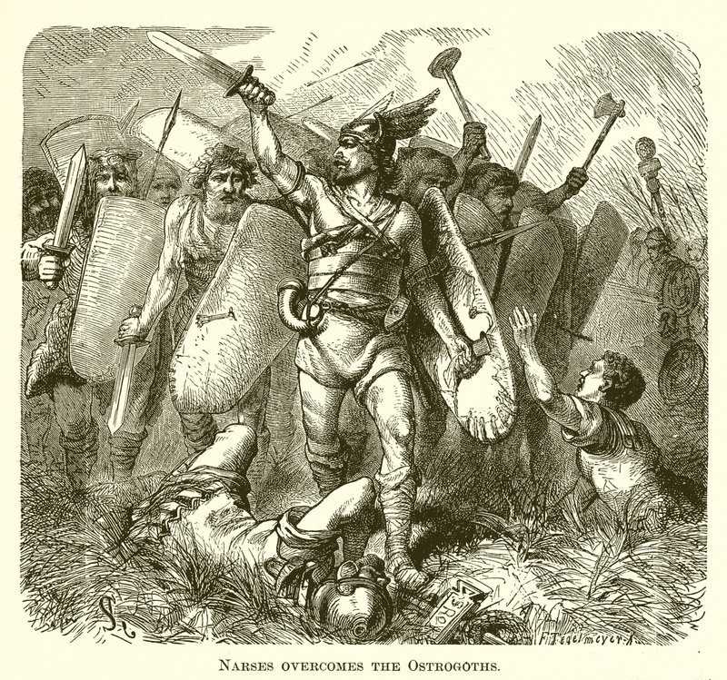 Narsès vainc les Ostrogoths - English School