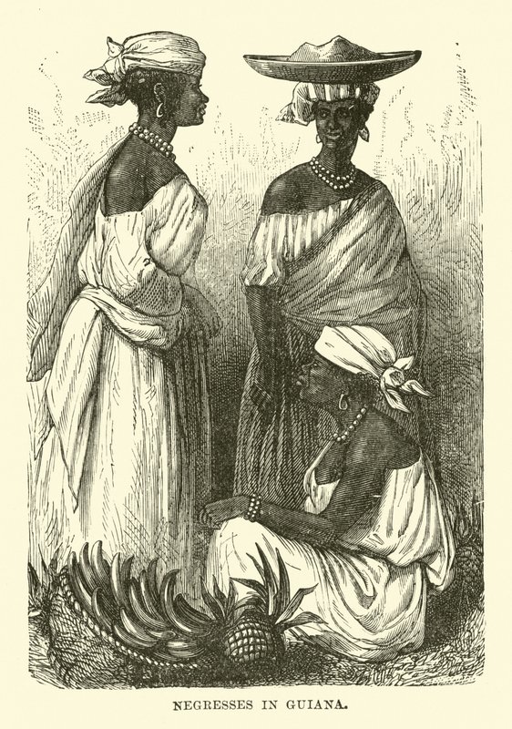 Négresses en Guyane (gravure) - English School