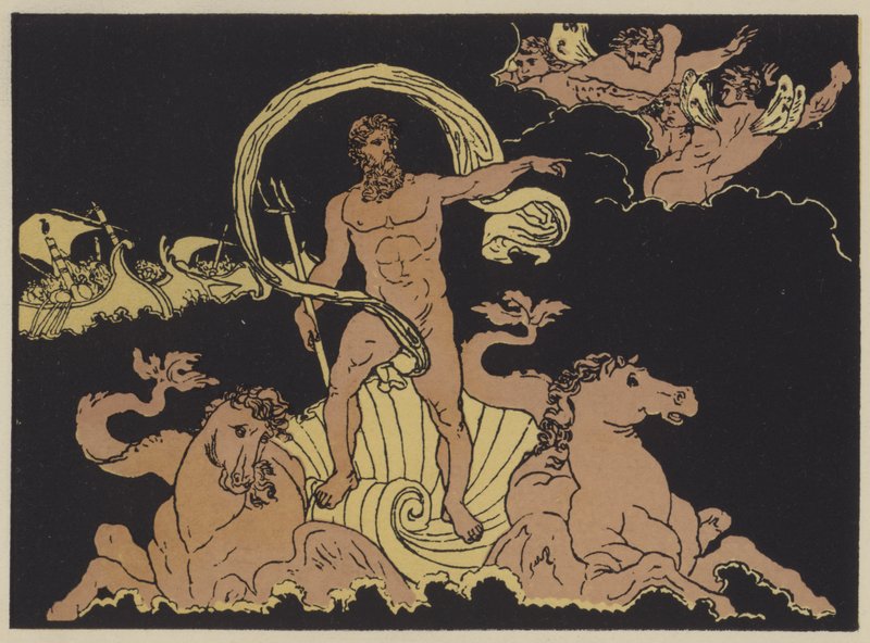 Neptune calmant les vagues - English School