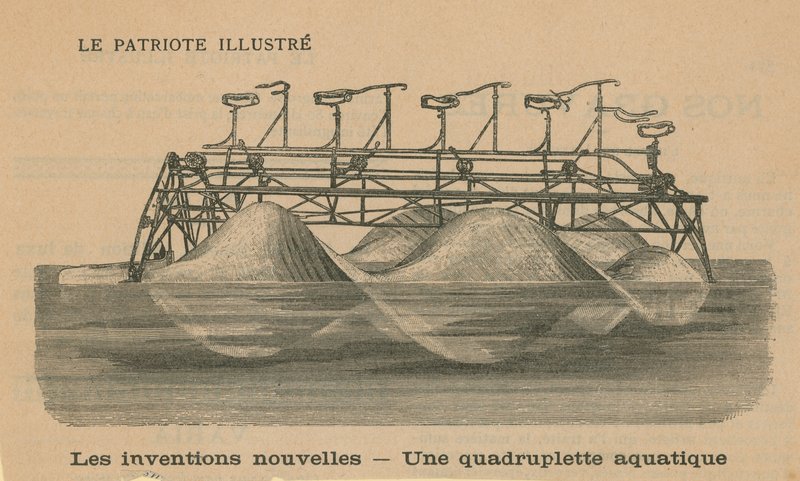 Nouvelles inventions : Un bateau à pédales - English School