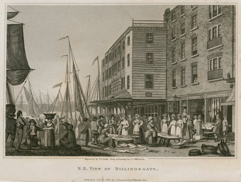 Vue nord-est de Billingsgate - English School