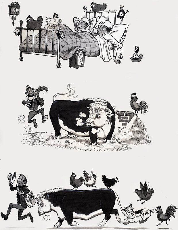 Illustration de comptine - English School