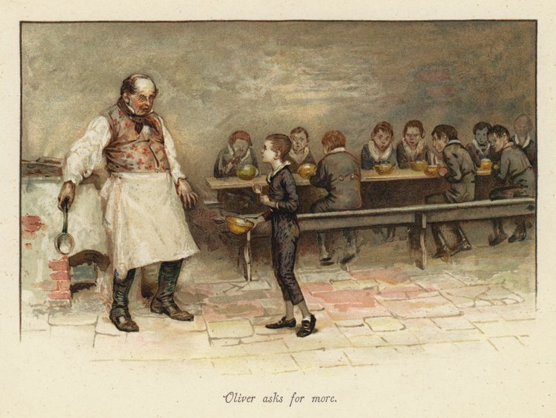 Oliver demande plus - English School