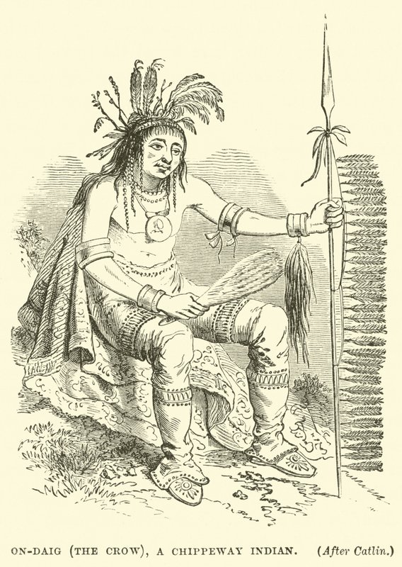 On-Daig (le Corbeau), un Indien Chippeway - English School