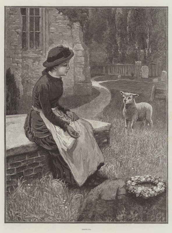 Orphelins (gravure) - English School